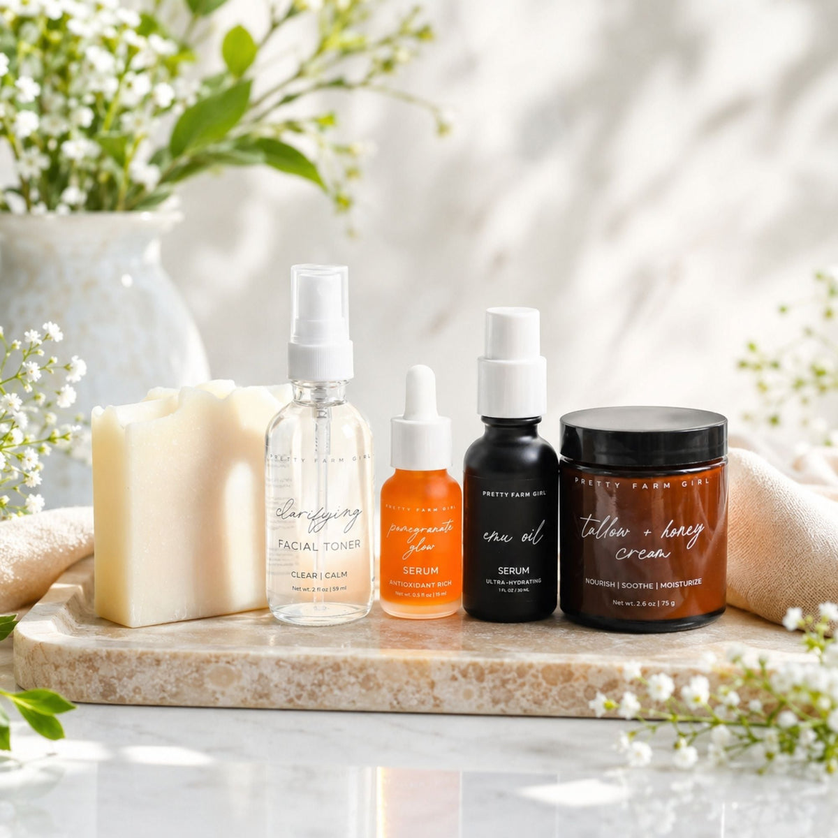 Set mit parfümfreien Essentials für empfindliche Haut