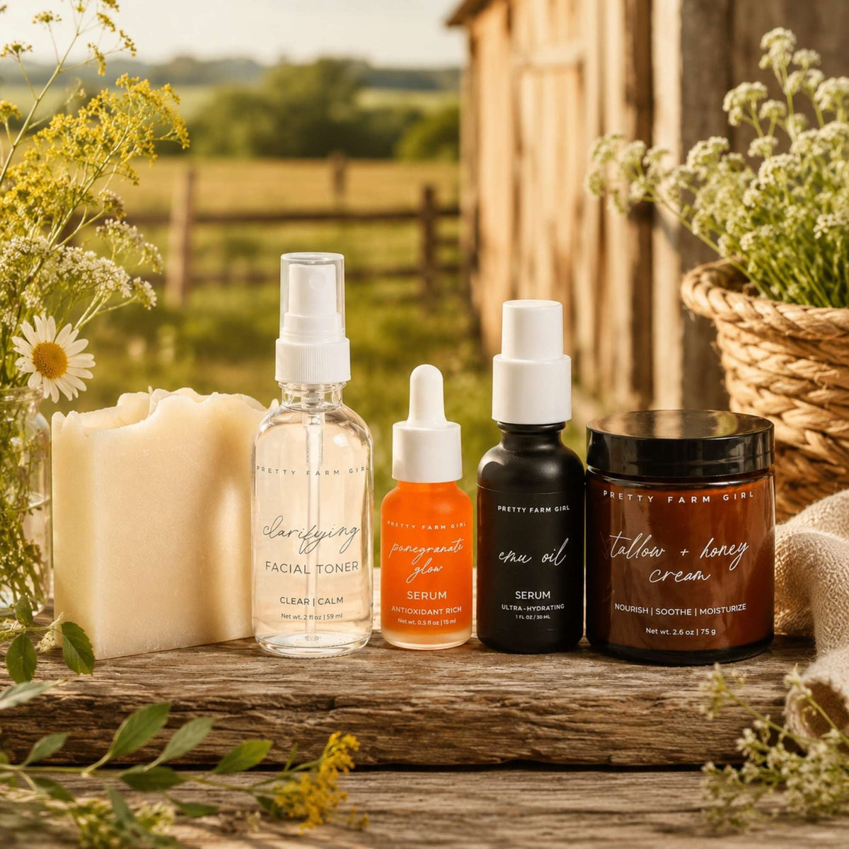 Set mit parfümfreien Essentials für empfindliche Haut